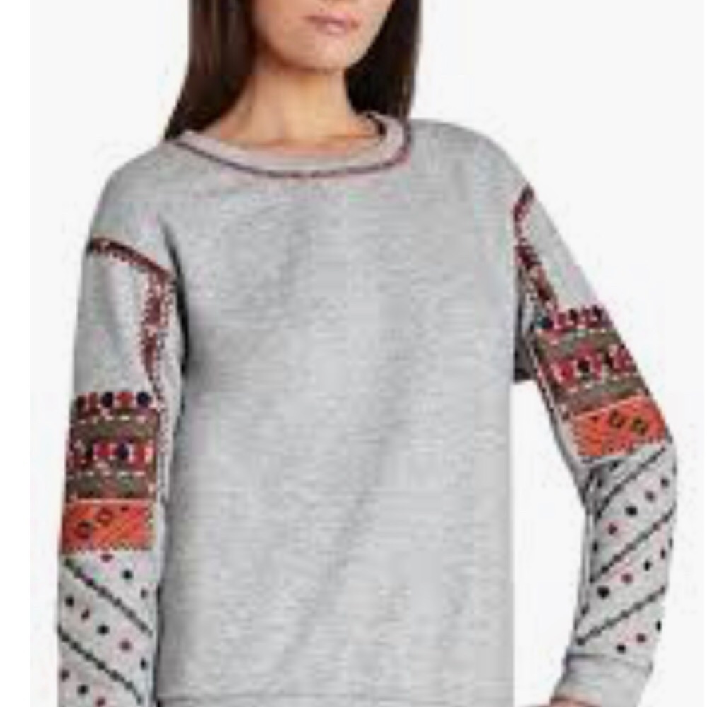 BCBG embroidered Cori Sweatshirt